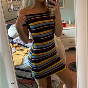Tight striped dress